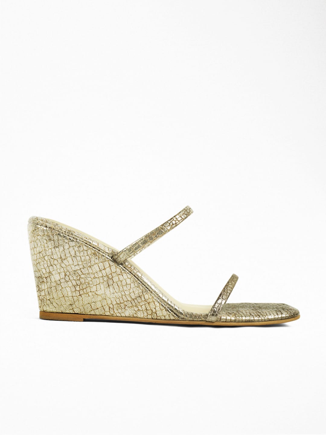 Gold Wedge Heel