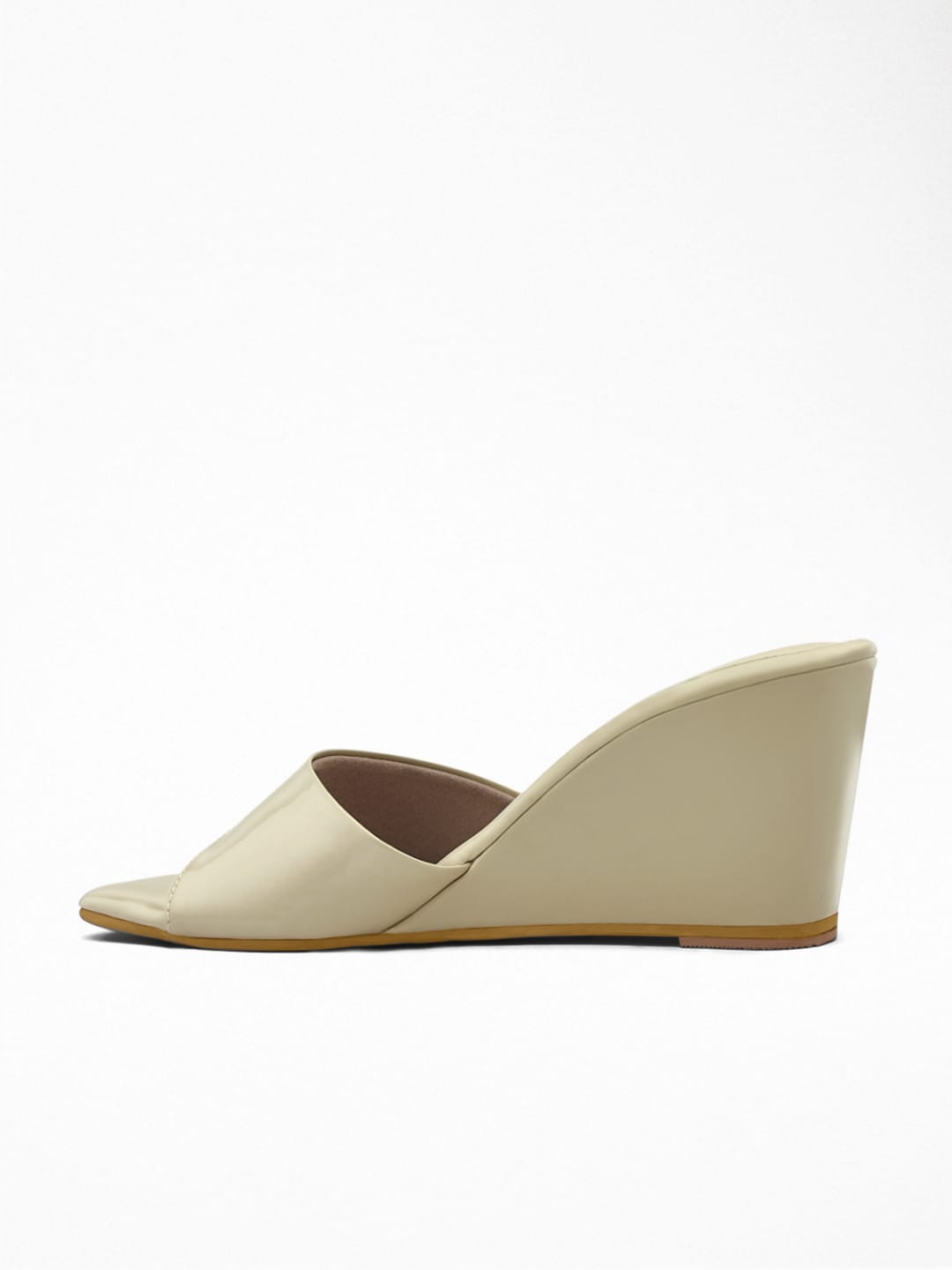 Beige Wedge Heel