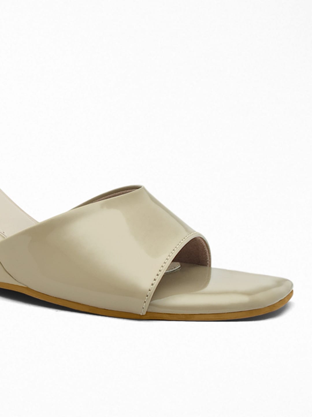 Beige Wedge Heel