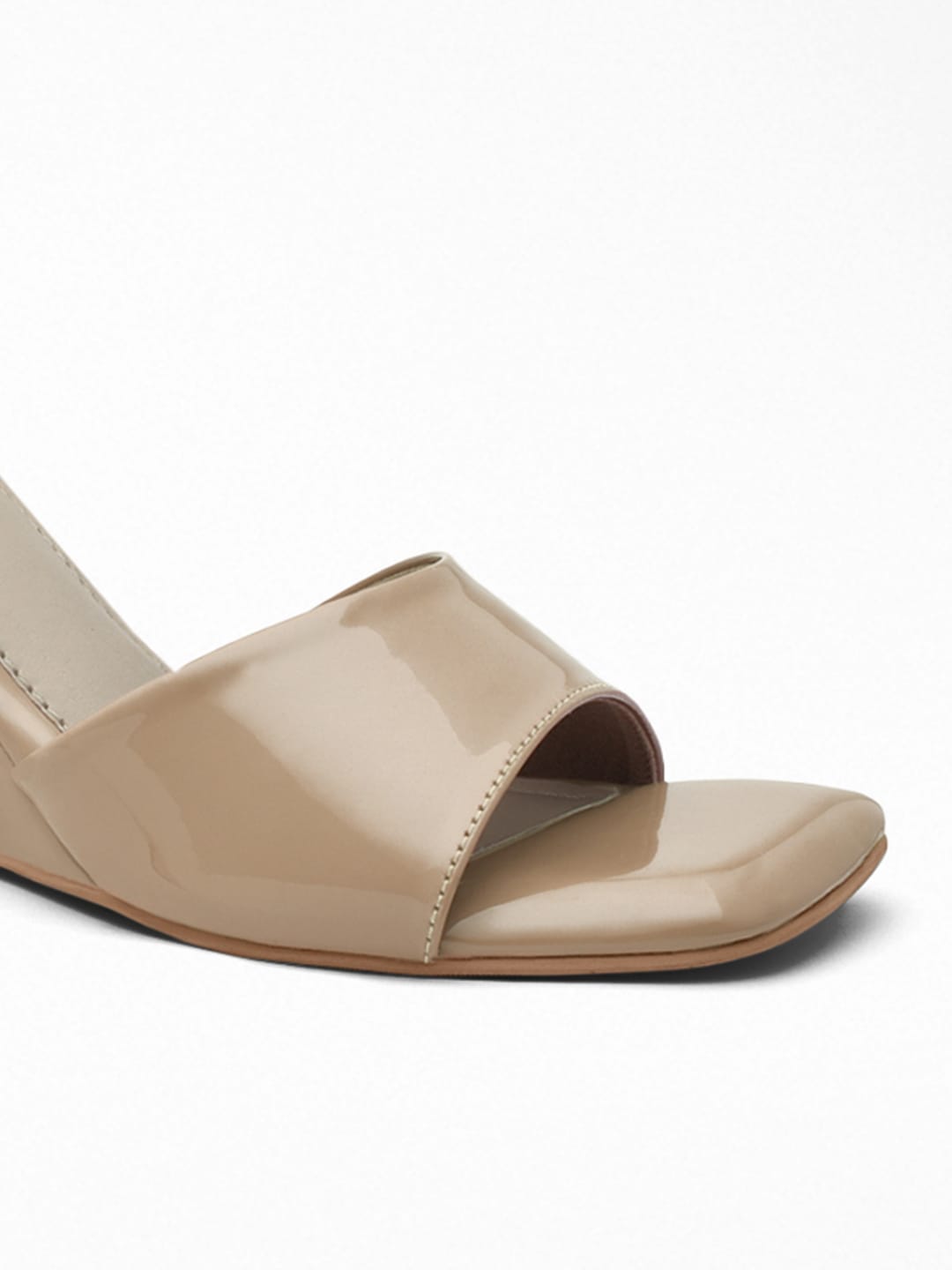 Beige Wedge Heel