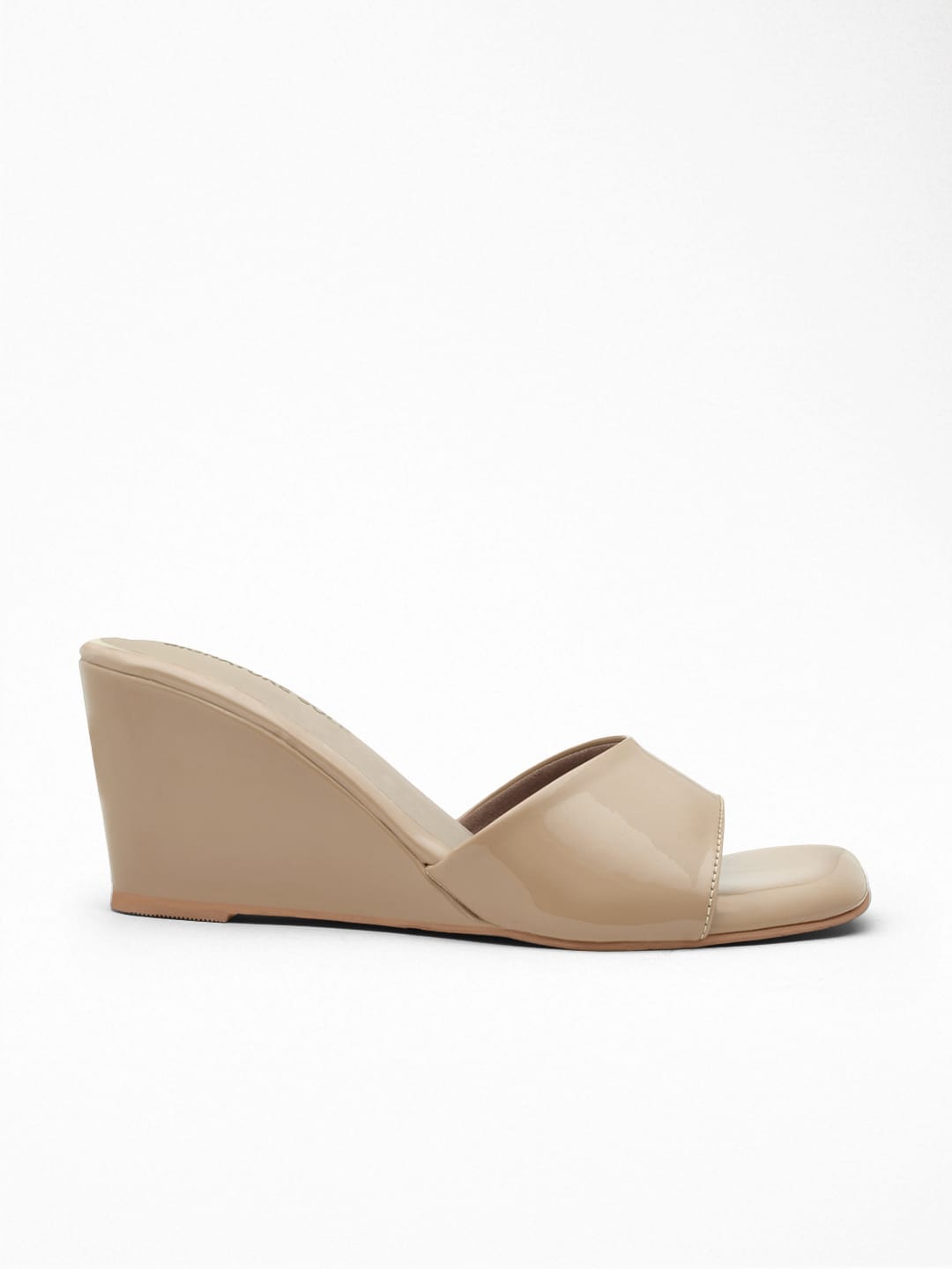 Beige Wedge Heel