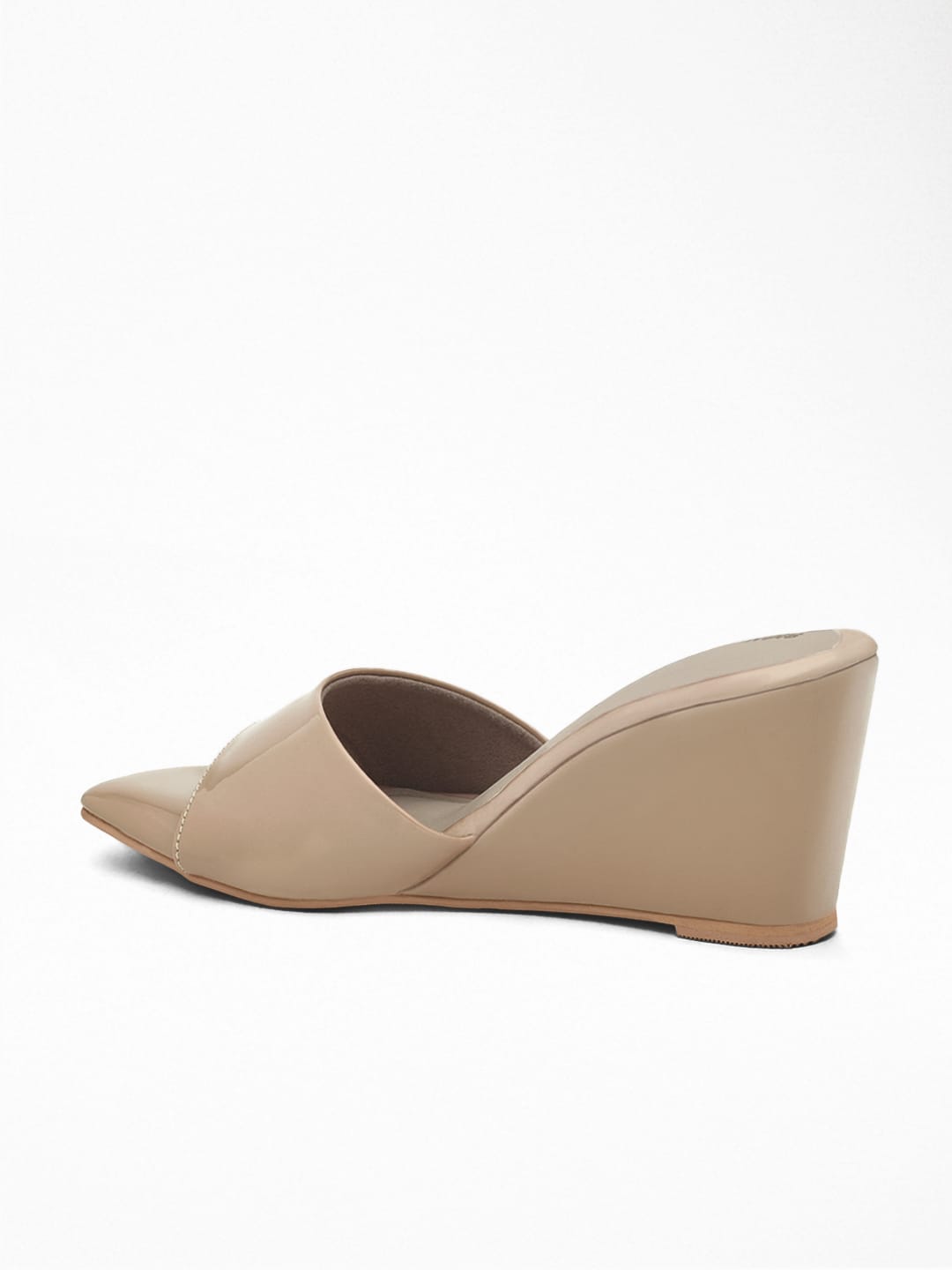 Beige Wedge Heel