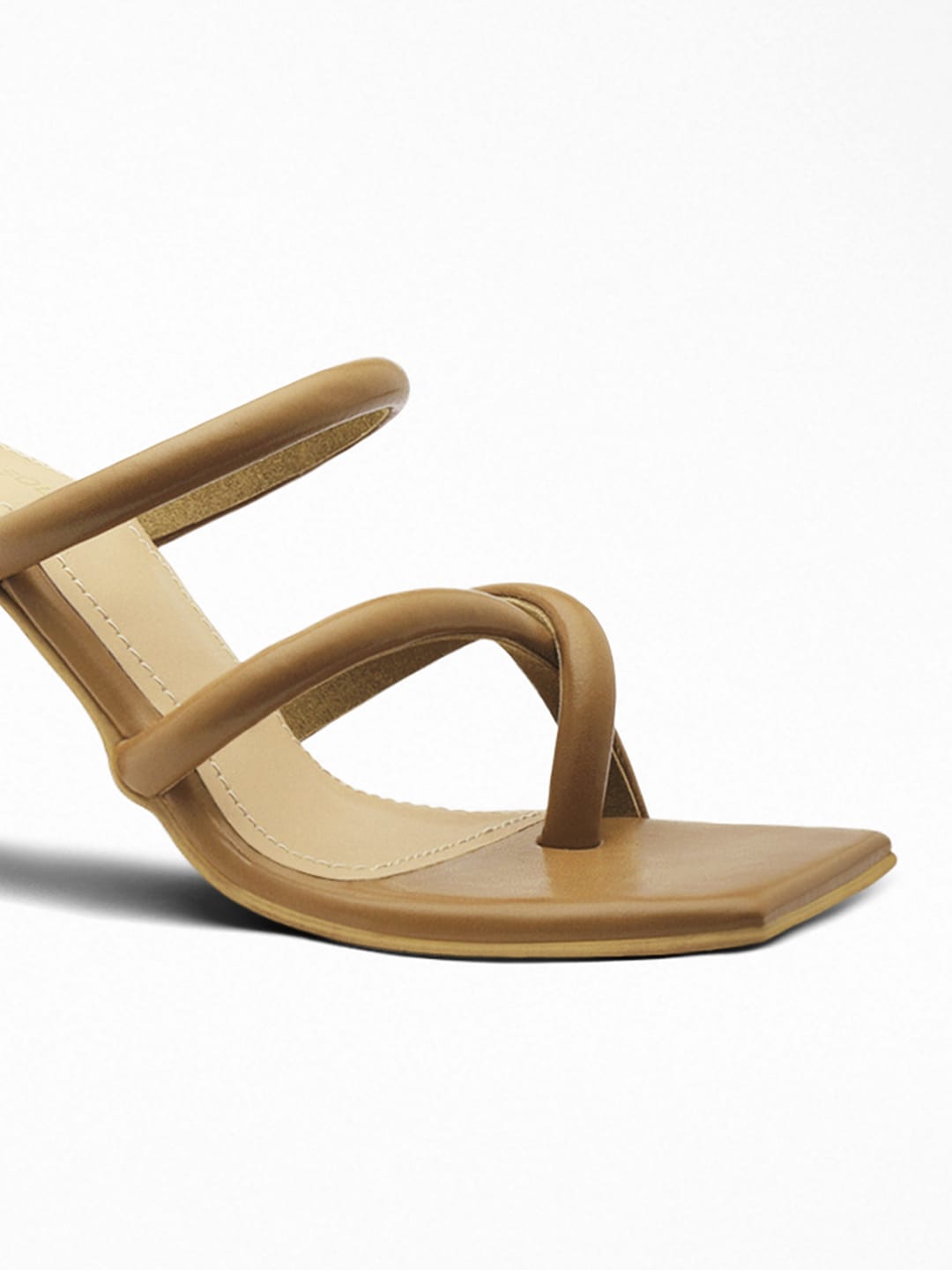 Cross Strap Toe Ring Block Heel