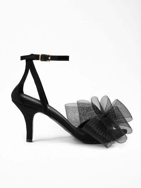 Luxurious Silky Soft Big Bow Heel