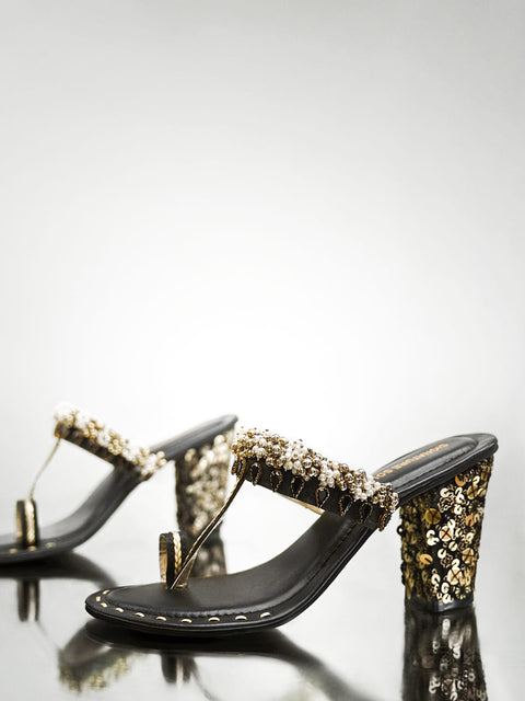 Sequin Embroidery Heel
