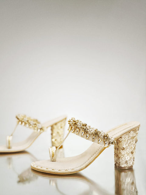 Sequin Embroidery Heel