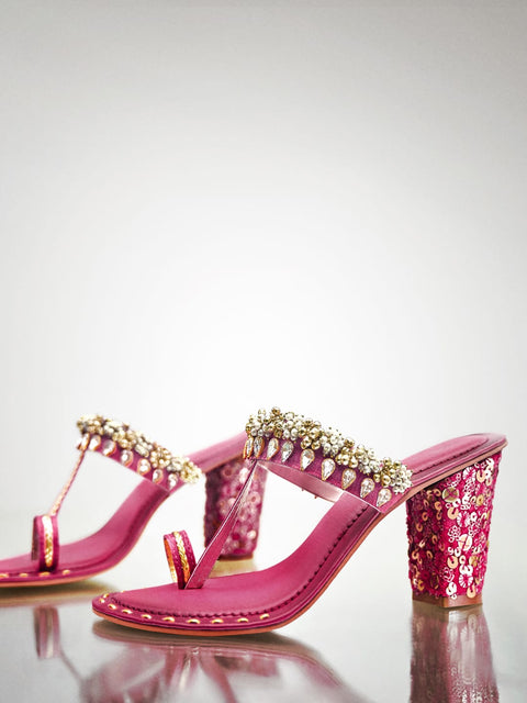 Sequin Embroidery Heel