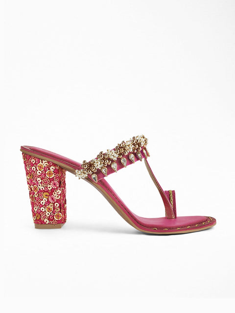 Sequin Embroidery Heel