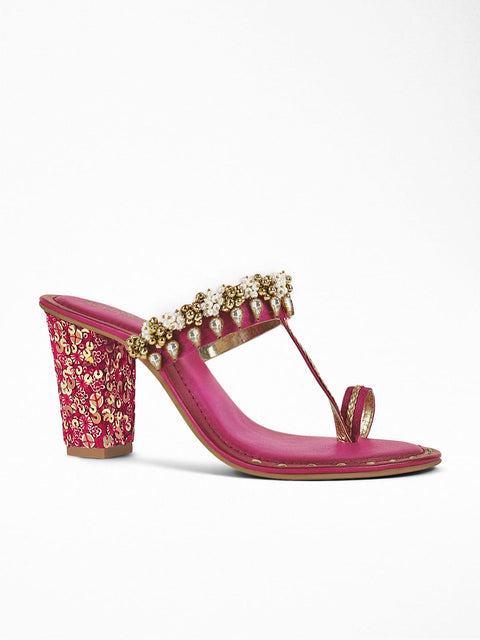 Sequin Embroidery Heel