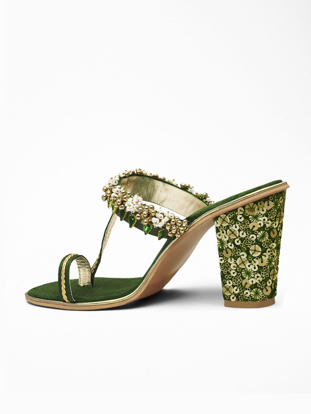 Sequin Embroidery Heel