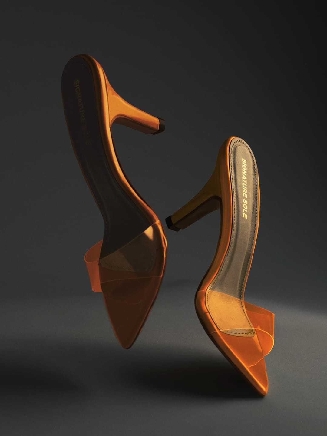 Neon Orange Heel