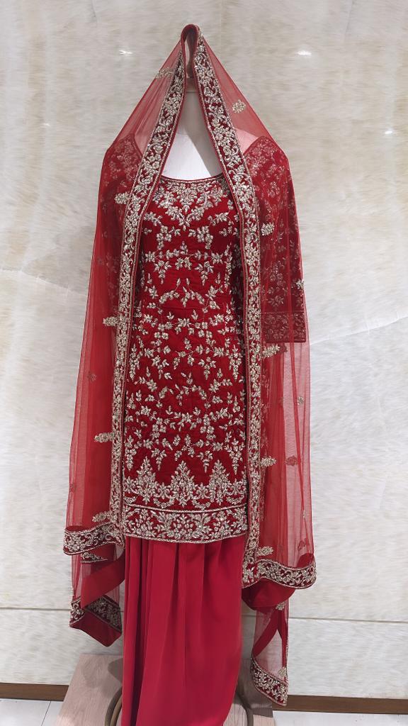 Handmade Embroidered Suit Set For Women