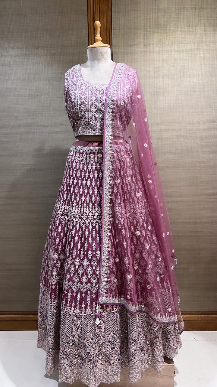 Radiant Reflections: Mirror and Gota Patti Embellished Lehenga Choli Set