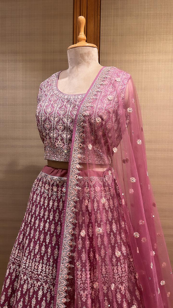 Radiant Reflections: Mirror and Gota Patti Embellished Lehenga Choli Set