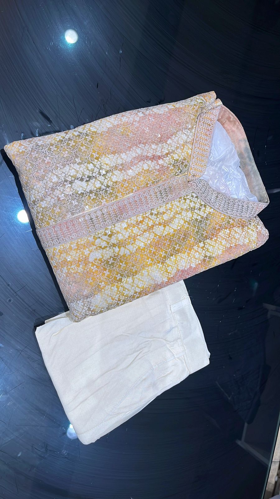 Sophisticated Multi-Shade Kurta With Trouser Set