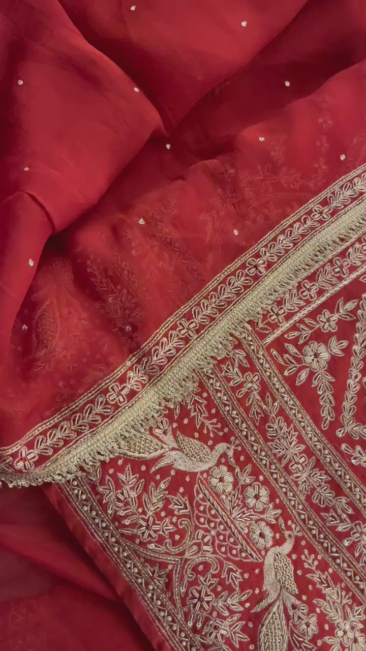 PREMIUM EMBROIDERED UNSTITCHED SUIT SET FOR WOMEN