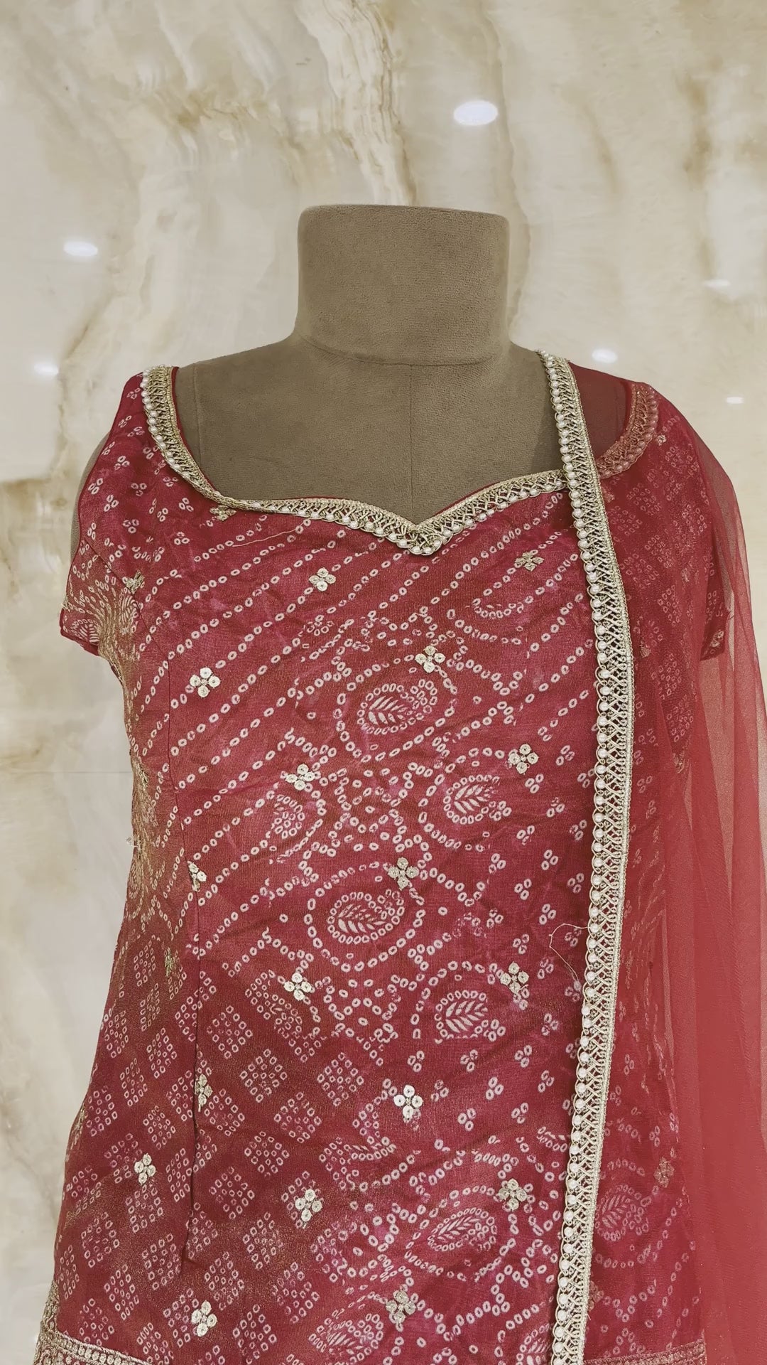 ROYAL RED EMBROIDERED ETHNIC SUIT SET