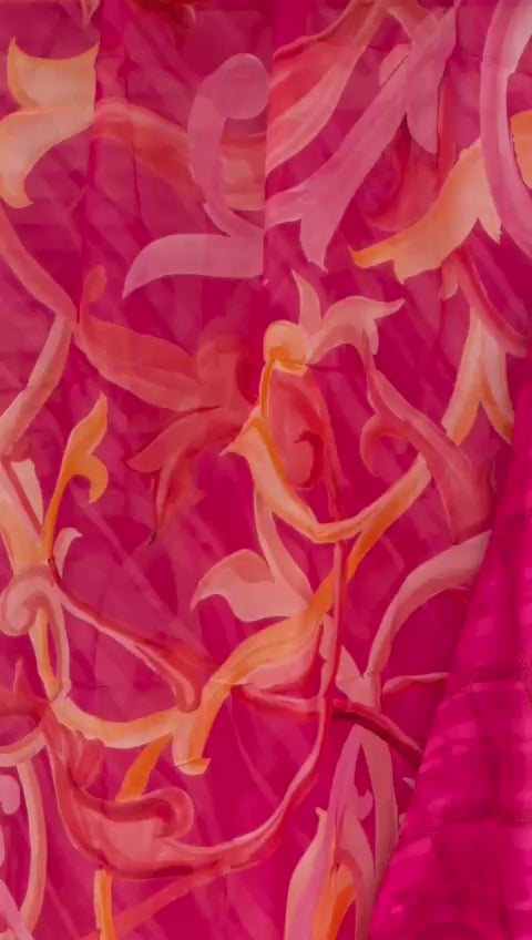 Deep Fuchsia Readymade Trouser Suit Set