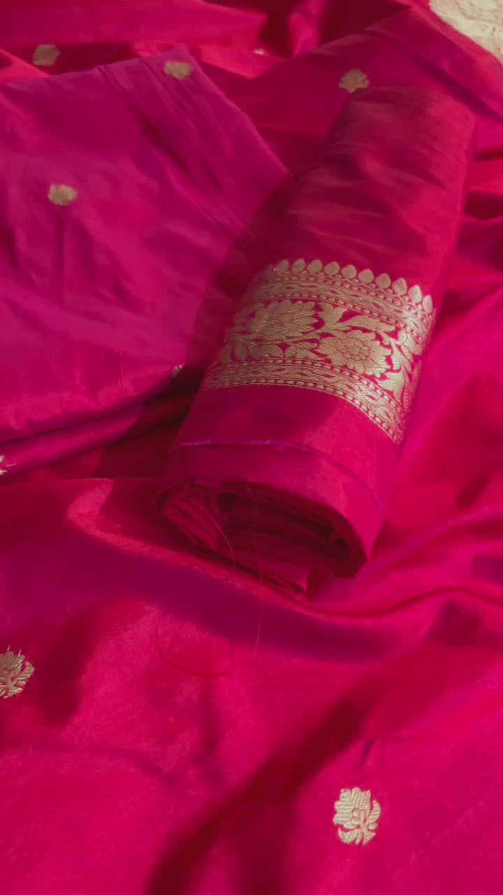 ELEGANT BANARASI UNSTITCHED SUIT SET