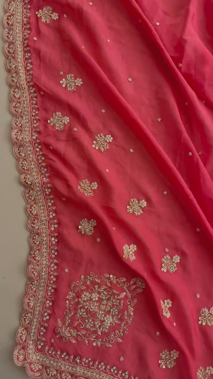 ELEGANT EMBROIDERED UNSTITCHED SUIT SET FOR WOMEN