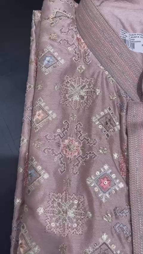 Dusky Rose Trouser Kurta Set