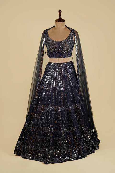 DARK BLUE LEHENGA CHOLI