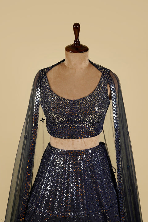 DARK BLUE LEHENGA CHOLI