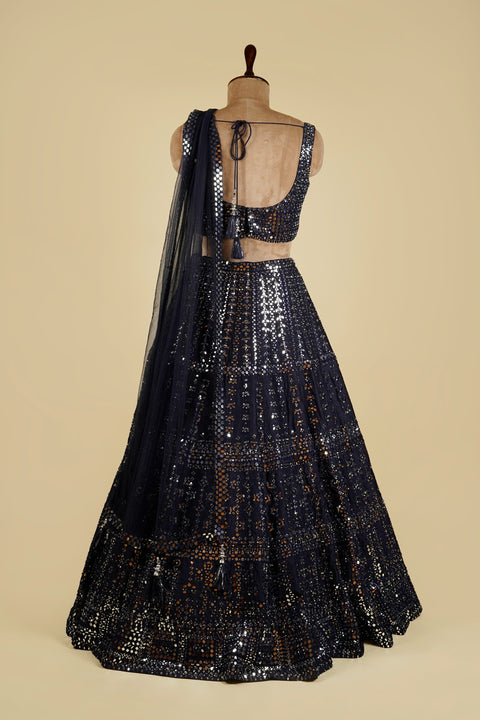 DARK BLUE LEHENGA CHOLI