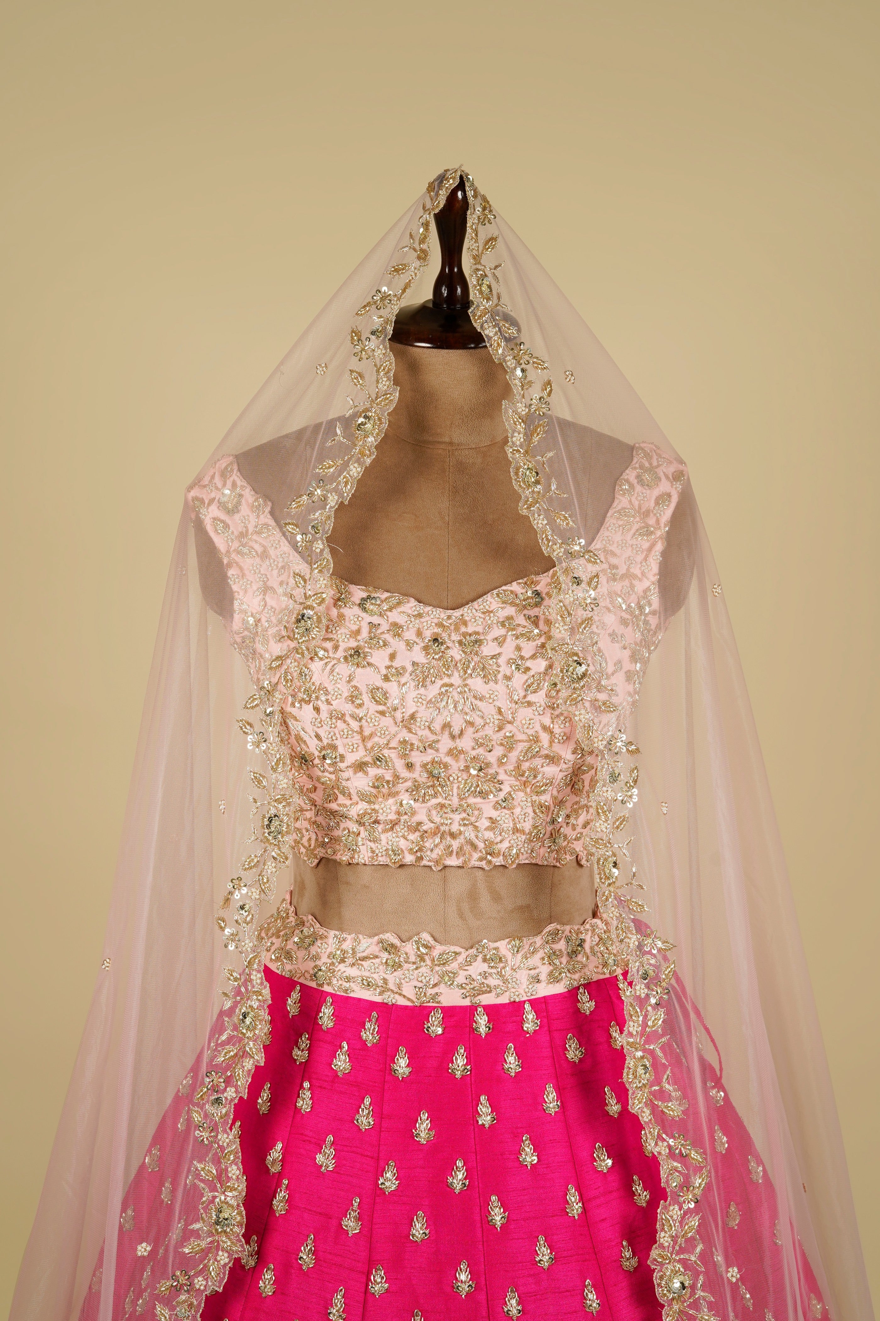 Lehenga Choli embellished with Zardosi Work