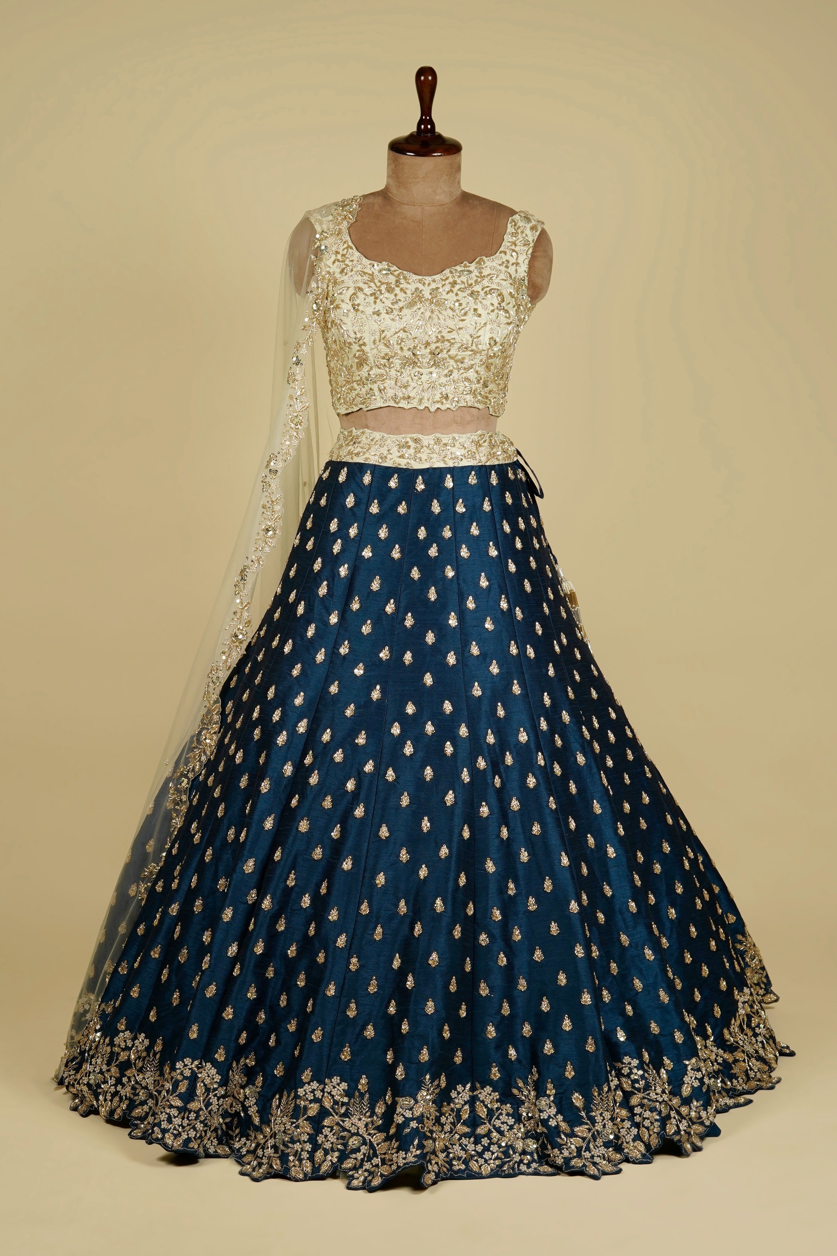 Lehenga Choli embellished with Zardosi Work