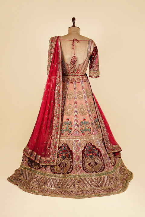 Dusty Peach Lehenga Choli