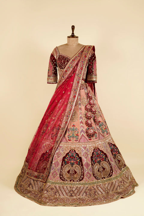 Dusty Peach Lehenga Choli