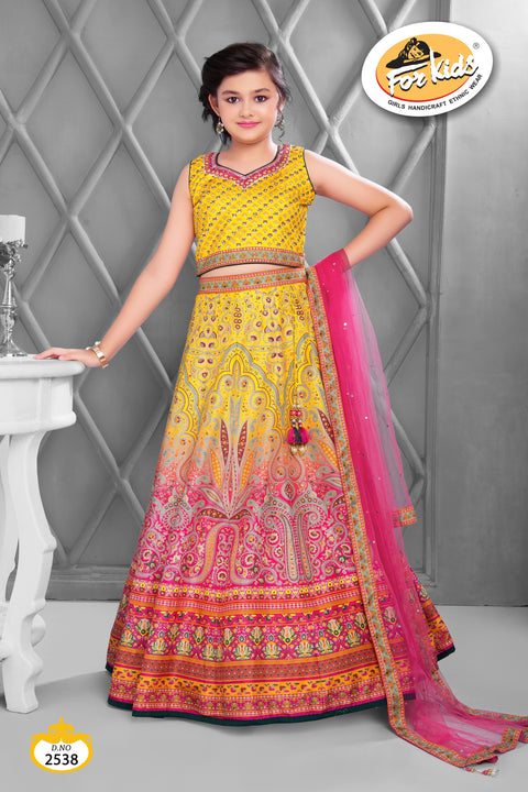 Ethnic printed shaded Lehenga choli