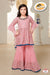 Pink Sharara set Embellished with Mirror, Sequin and Thread work