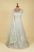 Baby Blue Anarkali embellished with Aari, Bead and Sequins work
