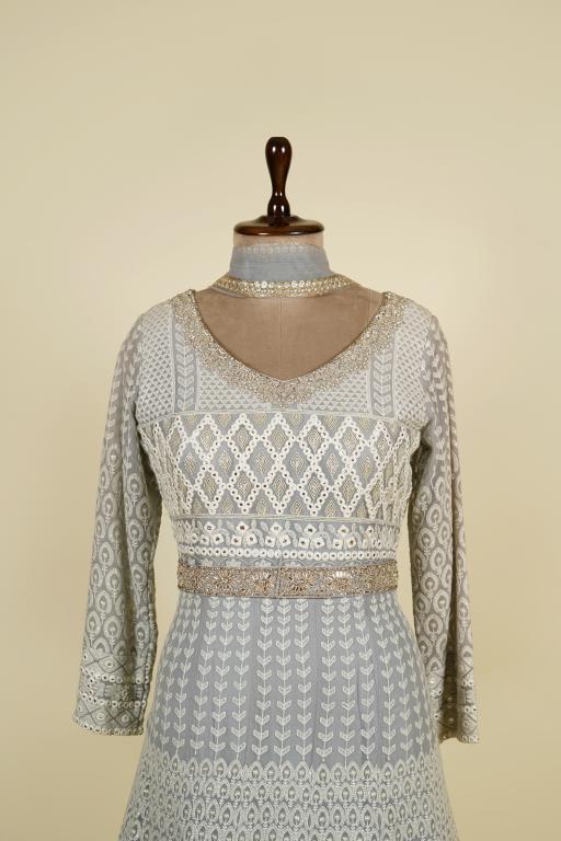 Grey Lucknowi Frock