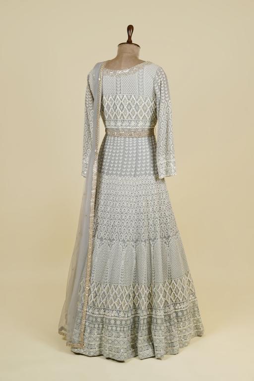 Grey Lucknowi Frock