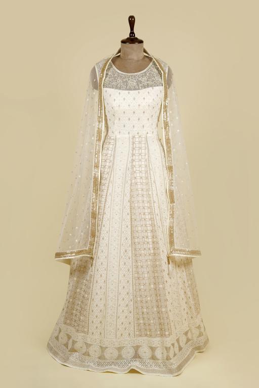 Ivory Lucknowi Frock