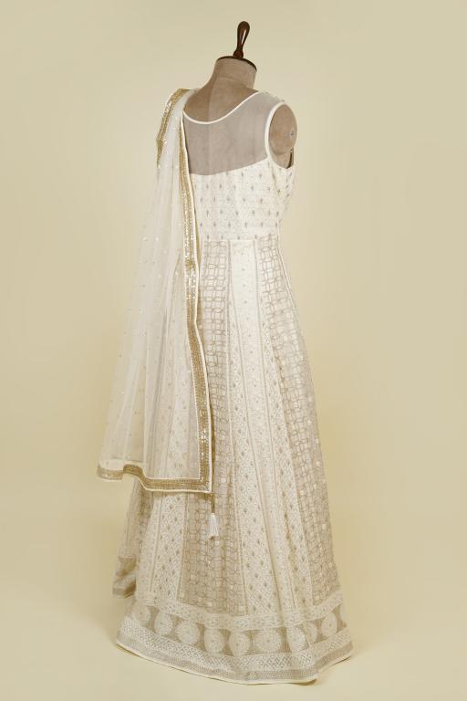 Ivory Lucknowi Frock