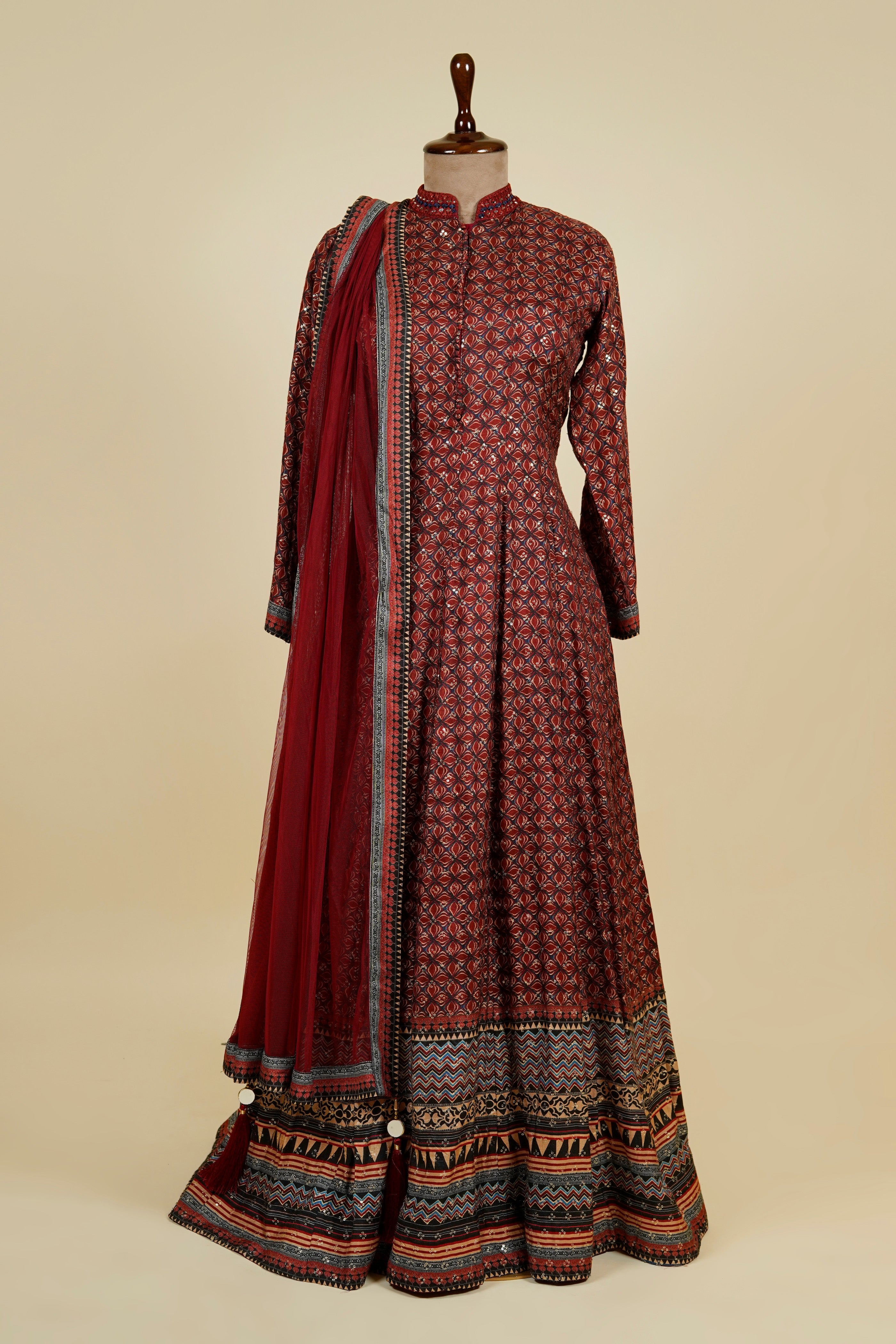 Mustard Block Print Frock