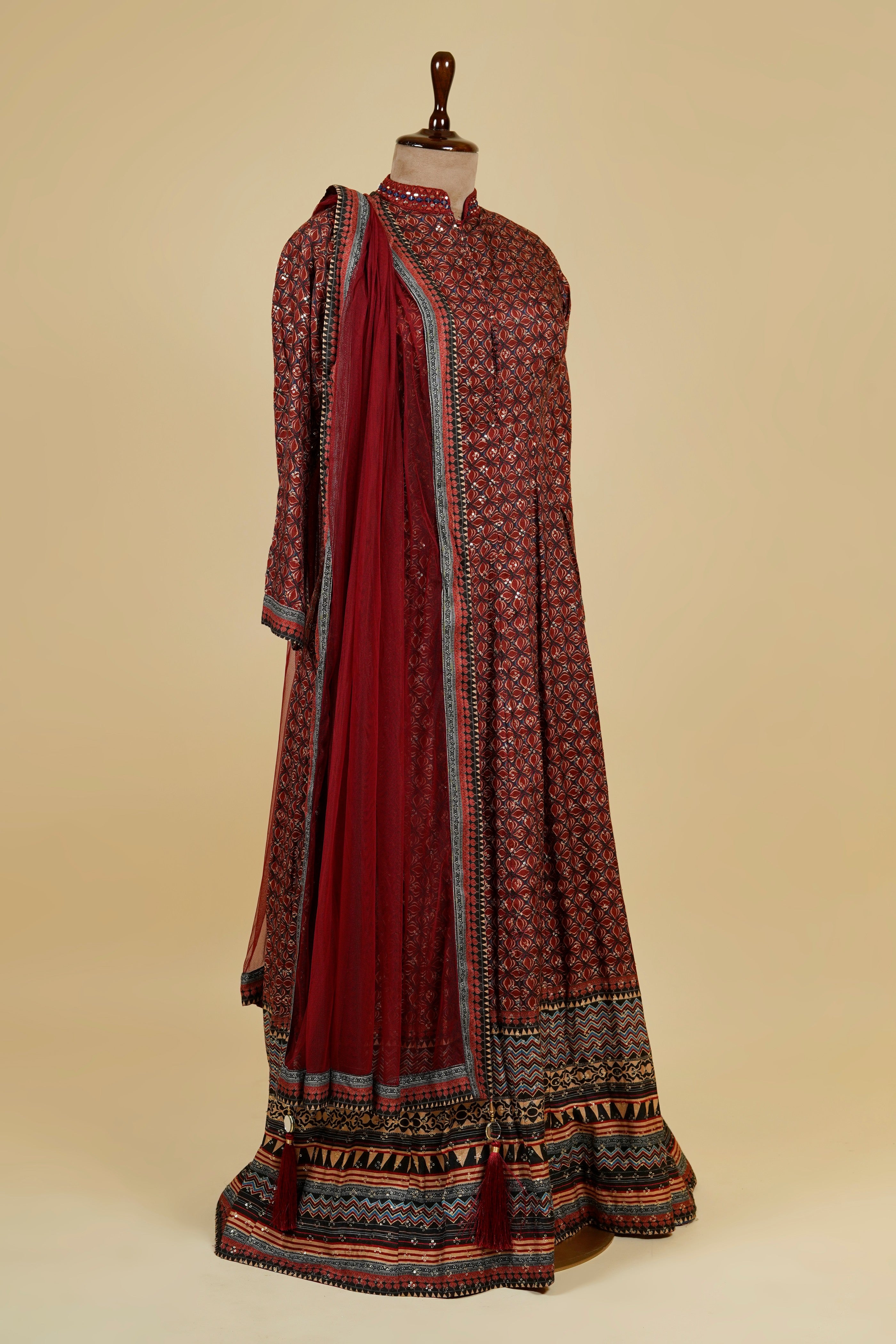 Mustard Block Print Frock