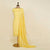 Lemon Unstitched suit embellished with Pearls, Sequins and Cut dana work