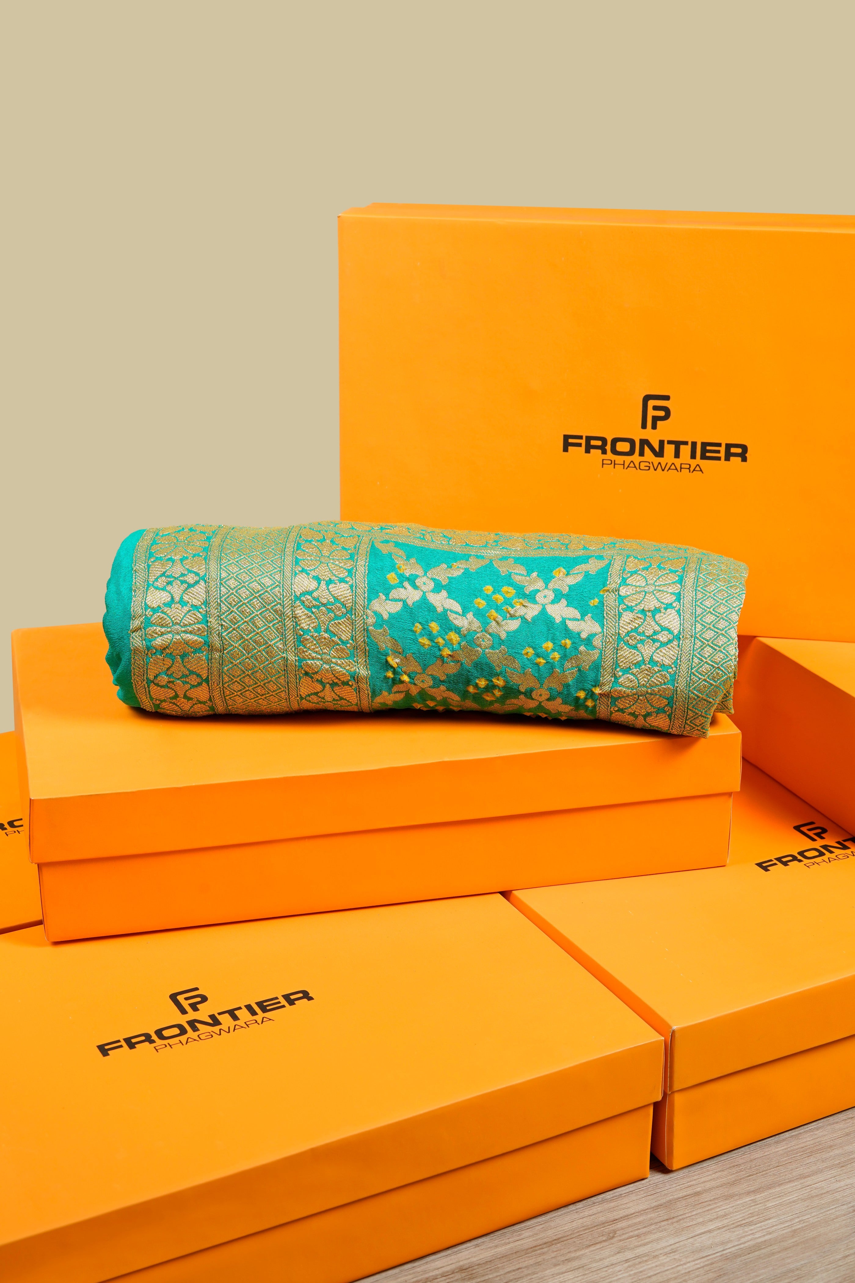 Mint Green Banarasi Dupatta